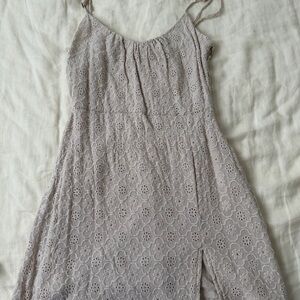 Amuse society Cream Eyelit Dress